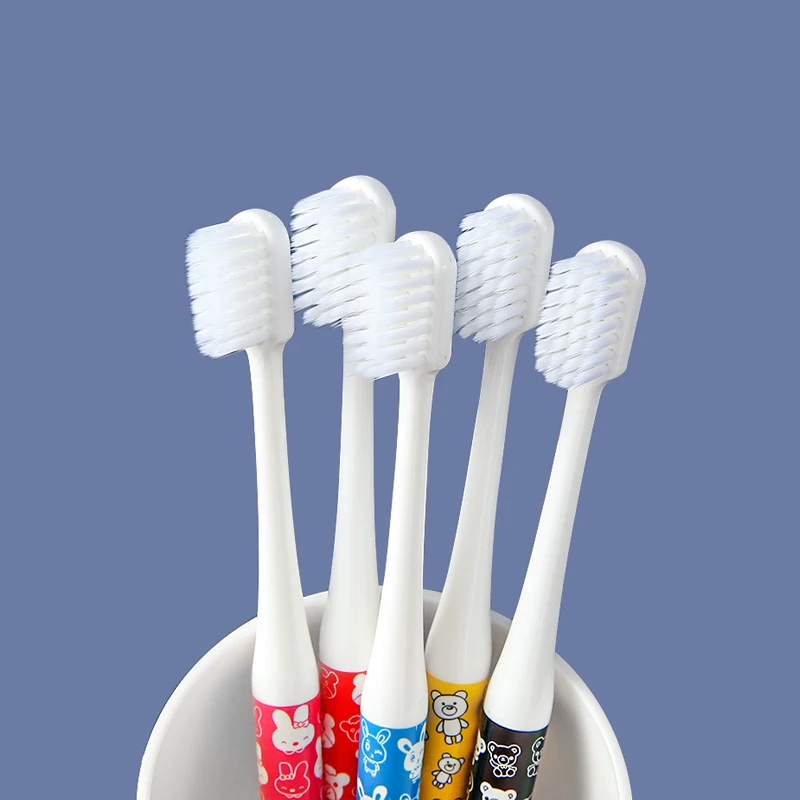 

5PC/set Adult Cartoon Rotating Shaft Printing Soft Bristle Toothbrush Teeth Toothbrushes Scrub Handle Fine Bristle Toothbrush
