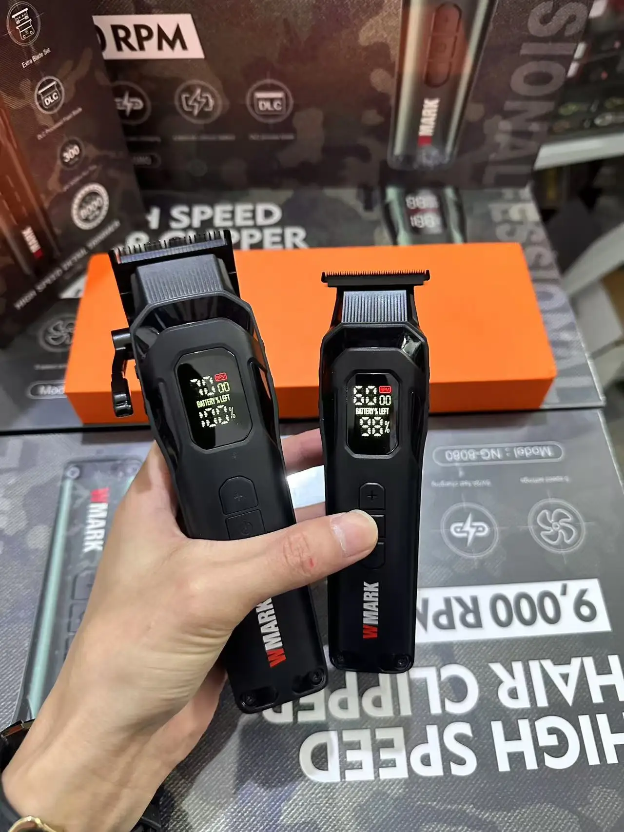 Новые мужские машинки для стрижки волос NG-8080 8280 WMARK можно регулировать до 9000