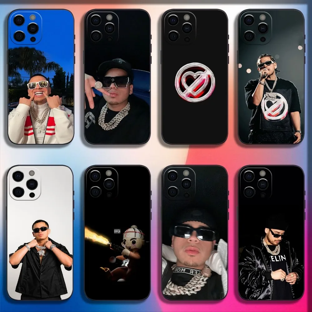 Чехол для телефона Rapper JOP F-Fuerza Regida iPhone 16 15 14 13 12 11 Pro X XS Max XR Plus Mini Soft Black Cover