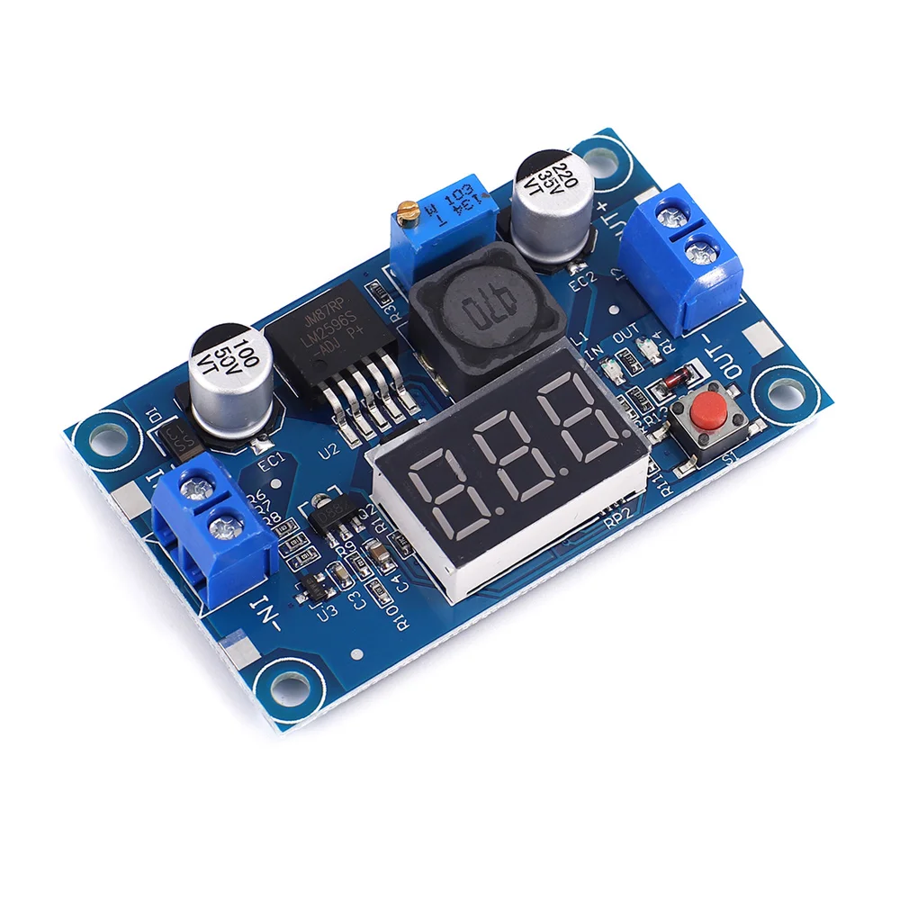 

5pcs LM2596S LM2596 DC-DC 4.0-40V to 1.25-37V 2A Voltage Adjustable Board Step Down Module Power Supply Module