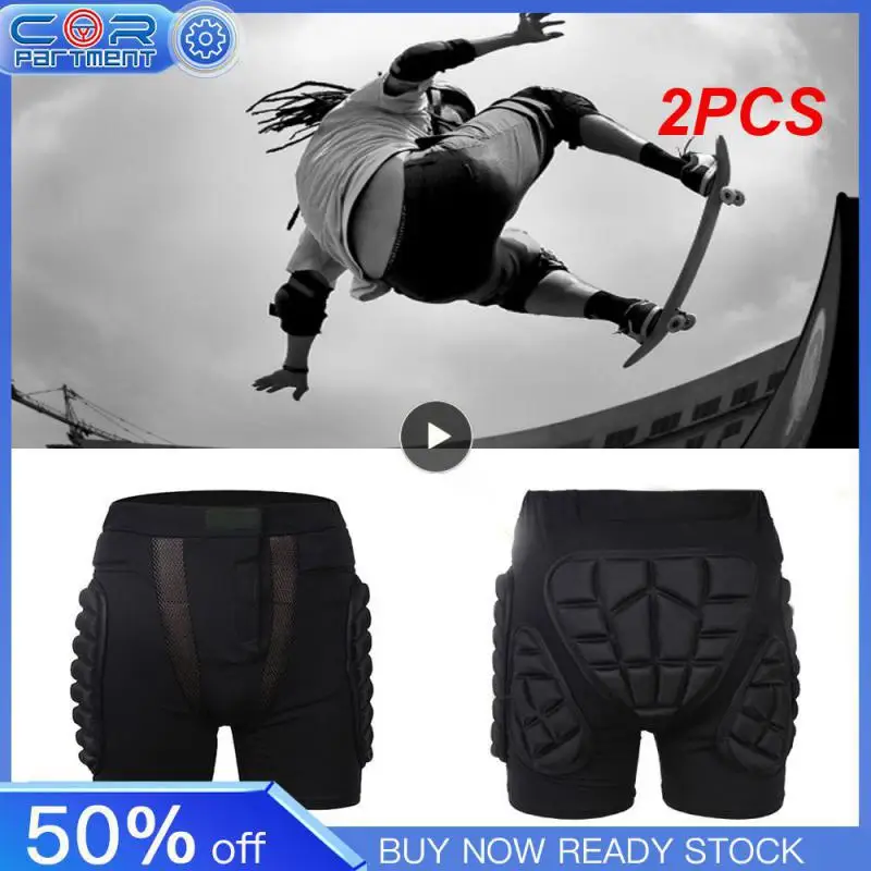

2 шт., Защитные шорты унисекс для мотокросса, лыж, скейтборда, сноуборда