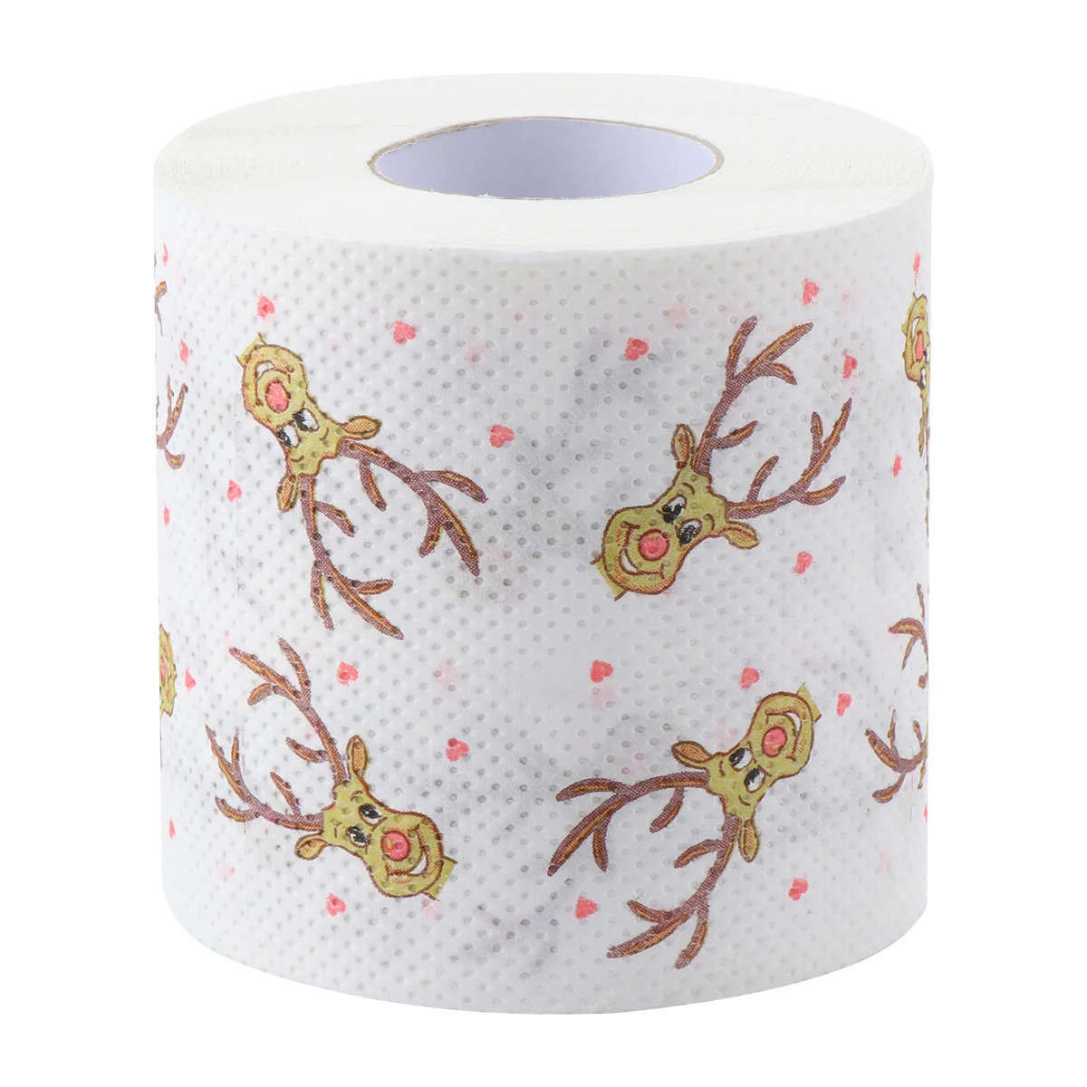 

Hand Roll Christmas Deer Tissue Colored Toilet Paper Xmas Facial Tissues Wood Pulp Lovely