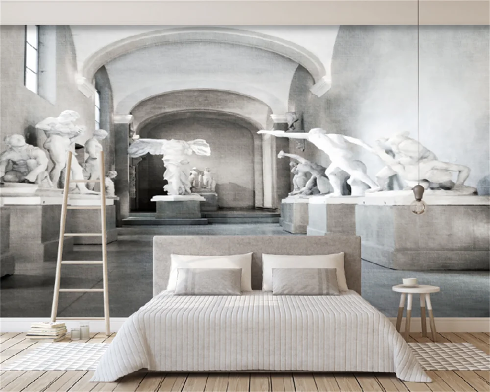 Пользовательские обои в европейском стиле Сумерки HD ручная роспись Лев гостиная