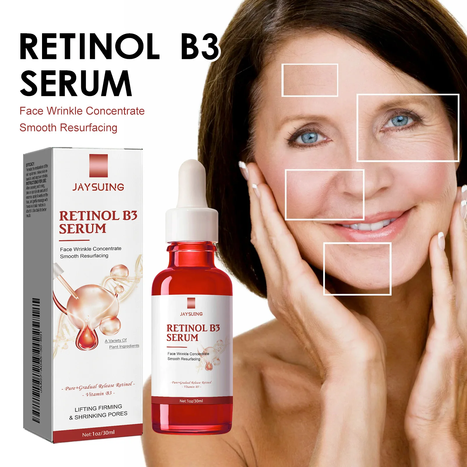 JAYSUING Чистая сыворотка для лица с ретинолом удаление морщин против старения