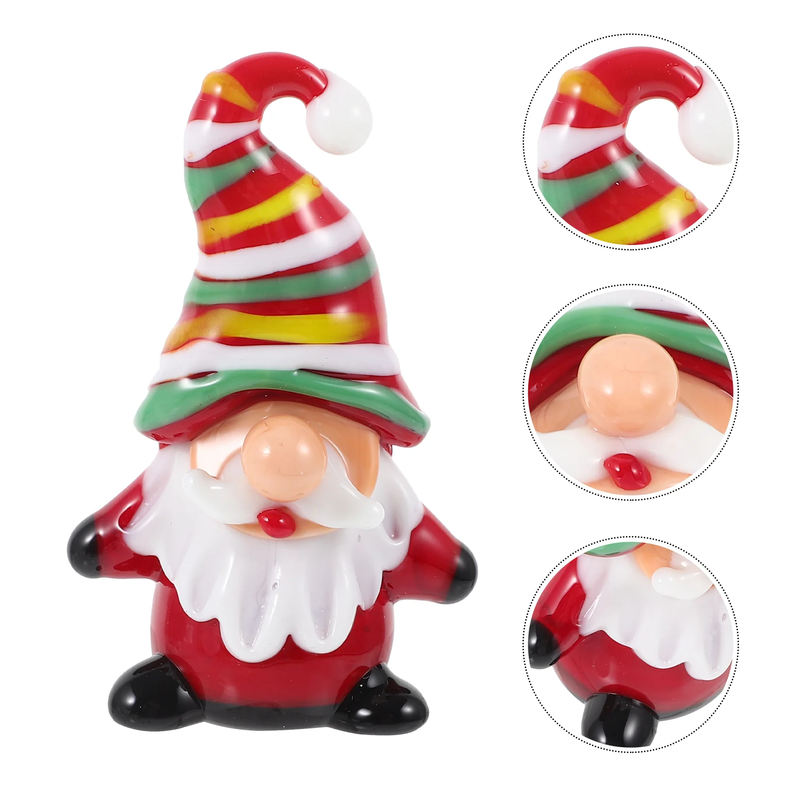 

Santa Claus Decoration Xmas Party Supplies Decorative Figurines Christmas Gifts Baby Supply Sculpture Glass