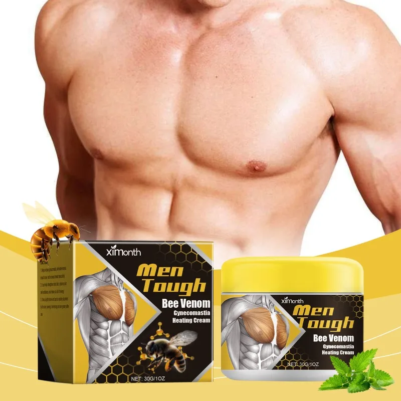 Крем-нагреватель для гинекомастии с пчелиным ядом подтягивающий укрепляющий