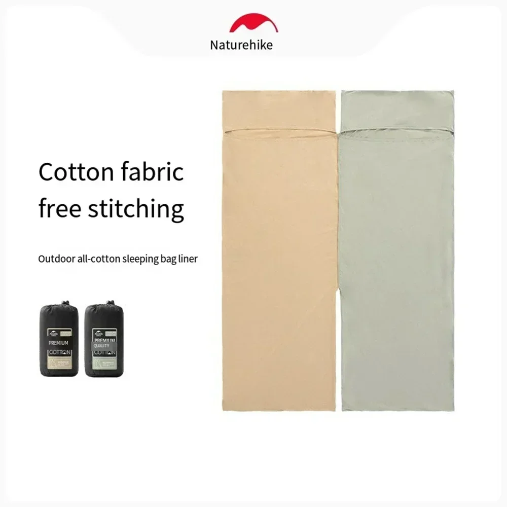 Naturehike уличный хлопковый спальный мешок с внутренней подкладкой портативный