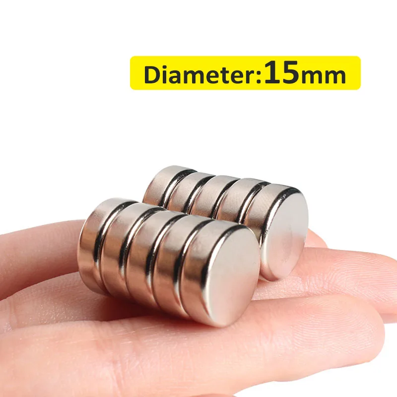 

5/10Pcs Round Neodymium Magnet N35 NdFeB Super Powerful Strong Permanent Magnetic imanes Disc 14x2/15x1/1.5/2/3/5mm