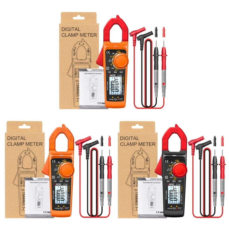 

Digital Clamp Meter T-RMS 4000 Counts Multimeter Voltage Tester NCV Function