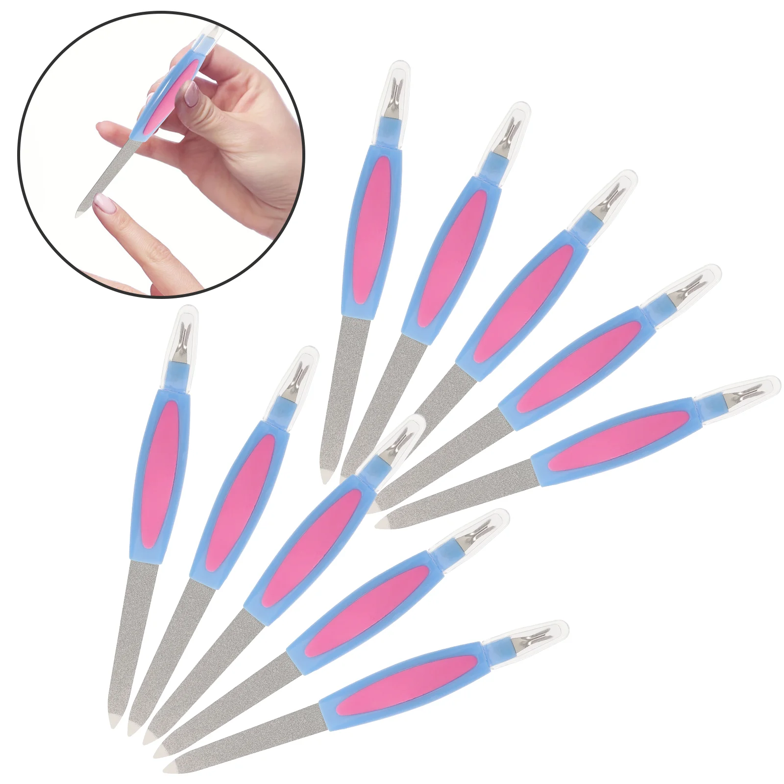 

Nail File Buffer Block Cuticle Toe Tool Remover Pedicure Files Sanding Sided Double Manicure Tools Polisher Fork Shine Skin