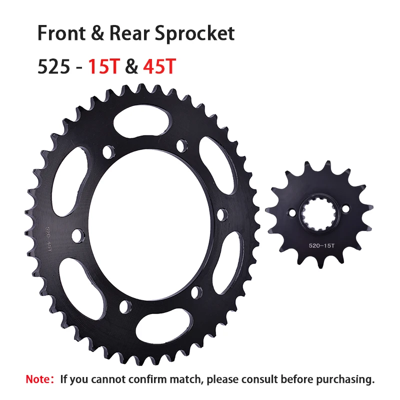 

520 Цепь 15T Передняя задняя звездочка 45T для YAMAHA MT03 MT 03 2006-2012 XT660 R X 2004-2015 XTZ660 Z Tenere 2008-2015 XT XTZ 660