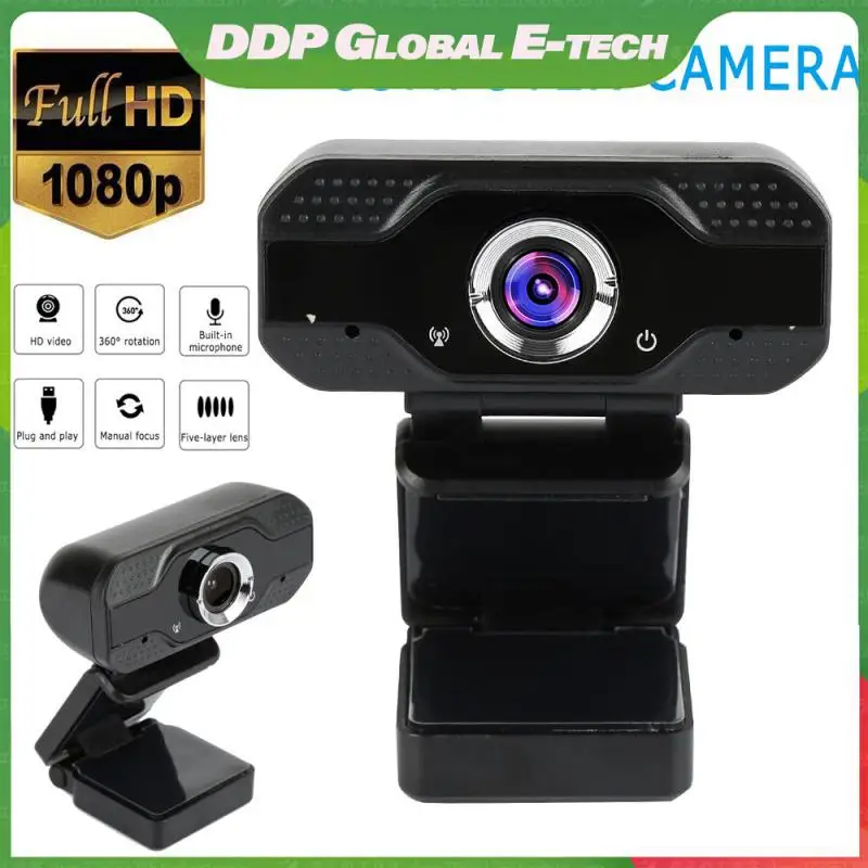 

Hd 1080p Webcam Digital Web Camera External Noise Reduction Microphone Auto Light Correction Usb Webcams Clear Full Hd Digital