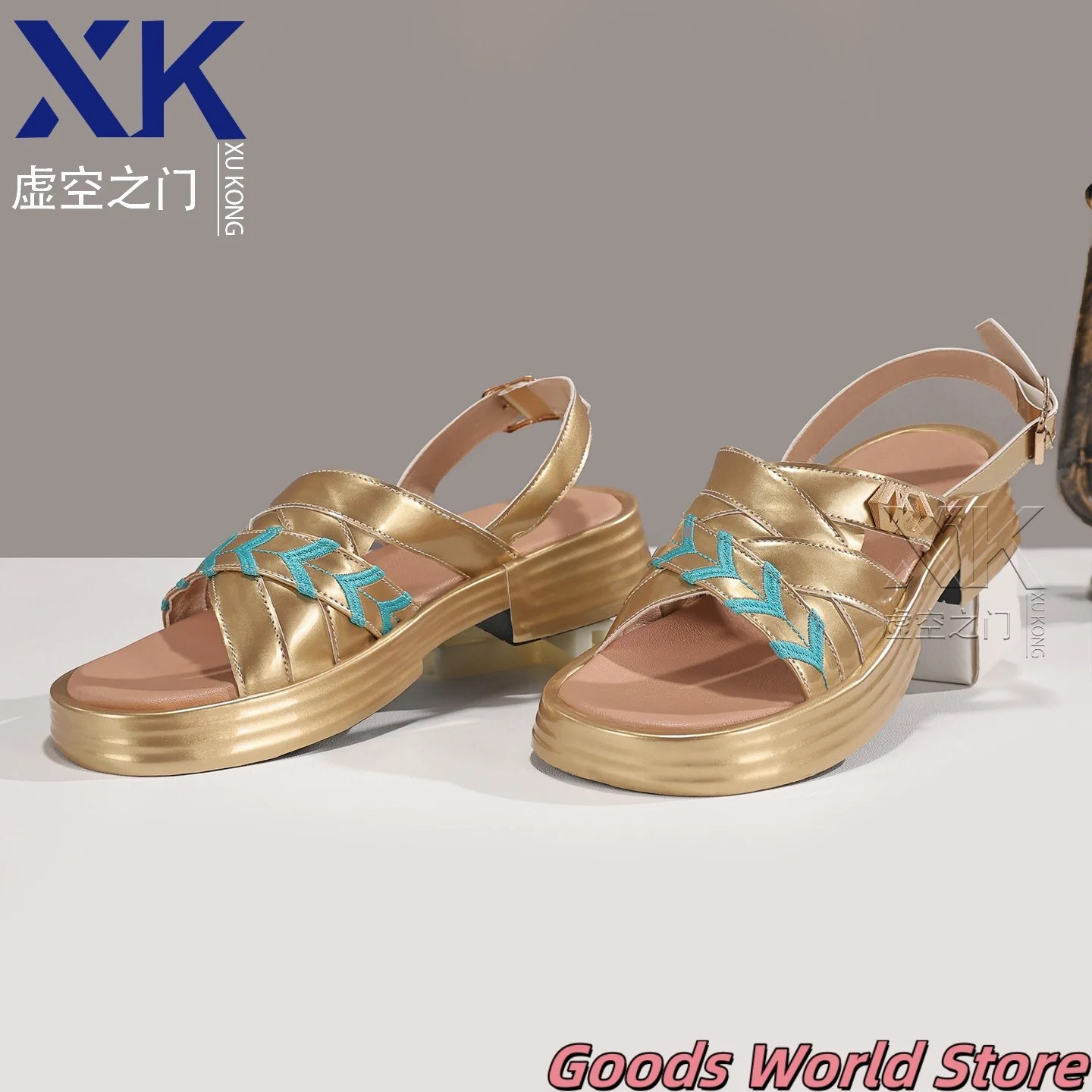 Фото В наличии: Косплей-обувь Aventurine Waveflair, сандалии mIHOYO Honkai Star Rail, обувь для ролевых игр Aventurine. №5