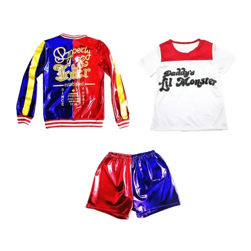 Новый карнавальный детский костюм Харли для девочек куртка Джошуа монстра