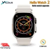 Hello Watch 2 Smart Watch H11 Ultra Upgraded 1GB 49mm Compass NFC 173 Sports Watch Titanium Smartwatch Series 8 for Android IOS 1
