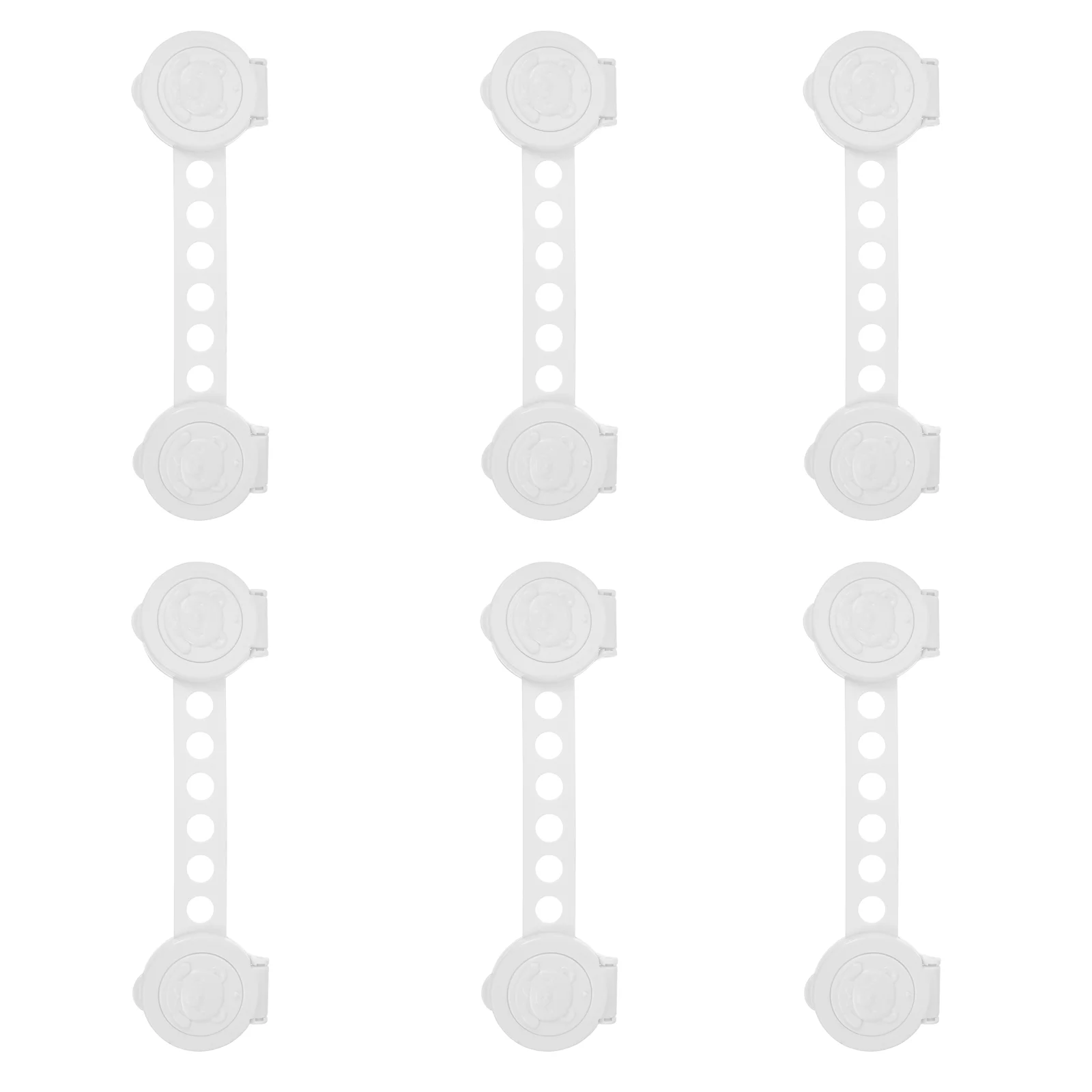 

6 Pcs Drawer Lock Sliding Door Security Kids Protector Locks Baby Safety Latches Cabinet Guard Straps Abs Window blocks