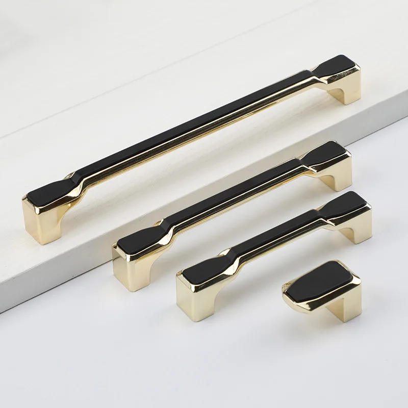 

Gold Black Nordic Handle European Style Cabinet Wardrobe Drawer Small Handle Drawer Single Hole Black Handles for Furniture Knob