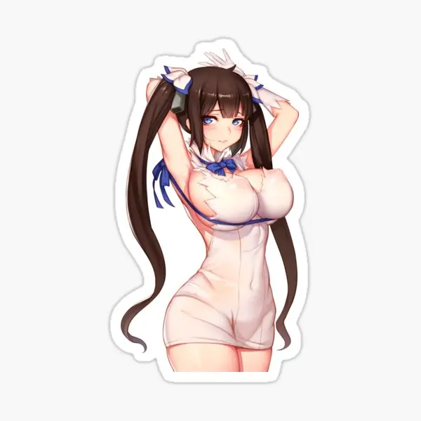 Hestia Ecchi Girl Danmachi  5PCS Stickers for Bumper Print Art Background Anime Kid Window Funny Home Decorations Stickers