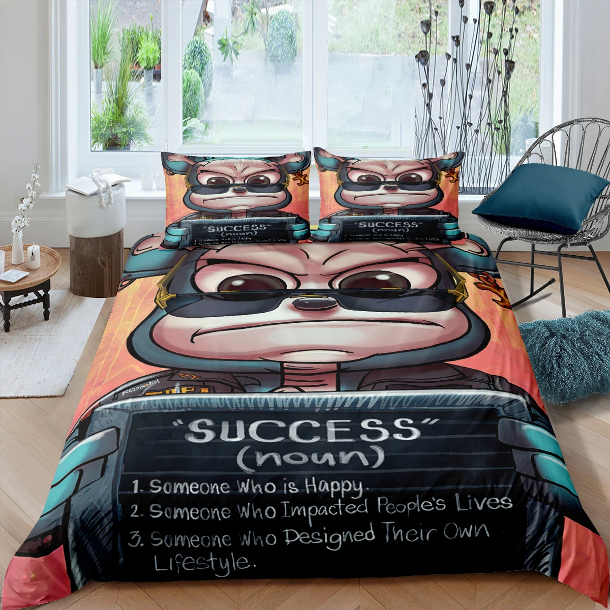 

Luxury Cartoon Bear Bedding Set 3D Printed Duvet Cover Set Modern Personality Quilt Cover Queen Full King Size Bedclothes 2/3pcs