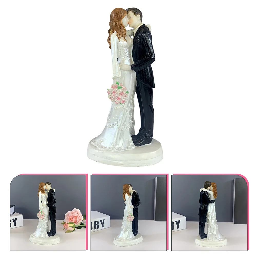 

Wedding Couple Ornament Resin Crafts Figurines Decorations Ceremony Statue Valentine Dinning Table Car Dashboard