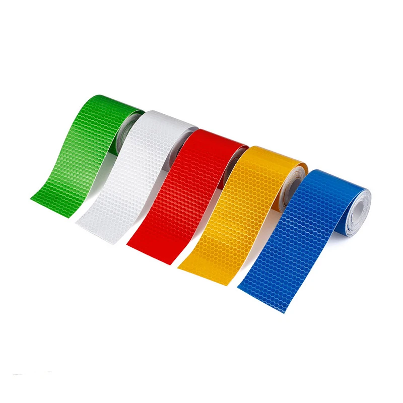 

5cm*100cm Car Reflective Tape Safety Warning Car Decoration Sticker Reflector Protective Tape Strip Film Auto Motorcycle Sticker