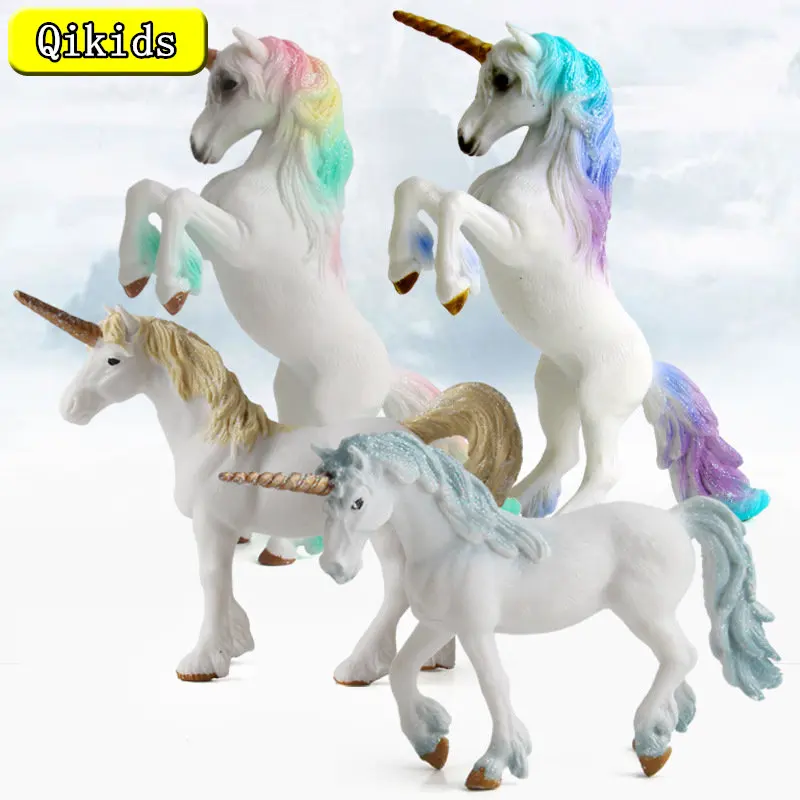 

New Children's Simulation Pegasus Unicorn Model Mythical Elves Elf Pegasus Action Figures Model PVC Kids Toy Gift