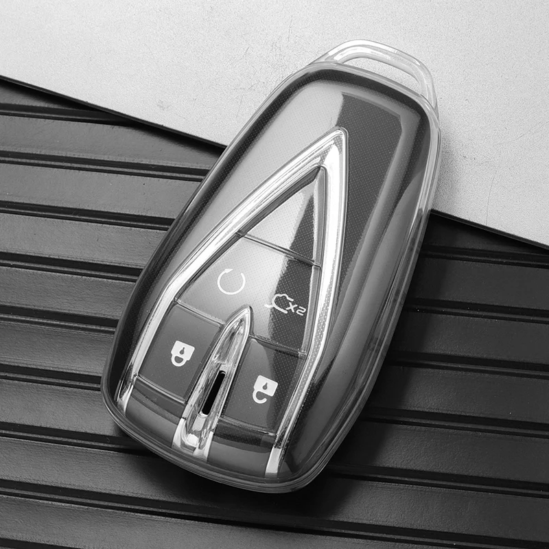 Прозрачный чехол для автомобильного ключа из ТПУ для Changan UNIT UNIK CS35PLUS CS55 PLUS CS75 PLUS Oshan X7 X5, автомобильные аксессуары