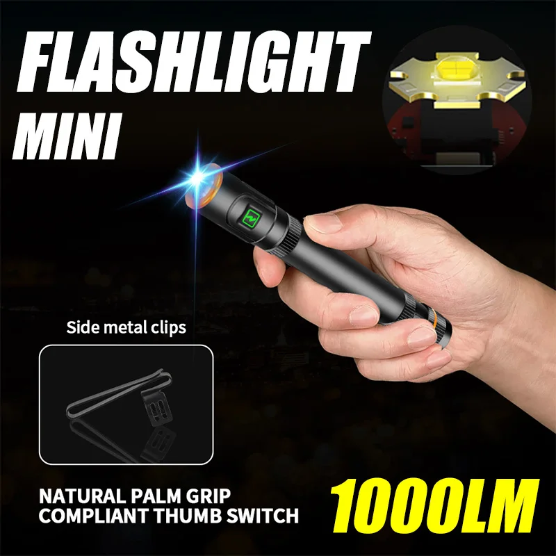 Портативный Мощный Светодиодный Фонарик Перезаряжаемый Магнитный Рабочий