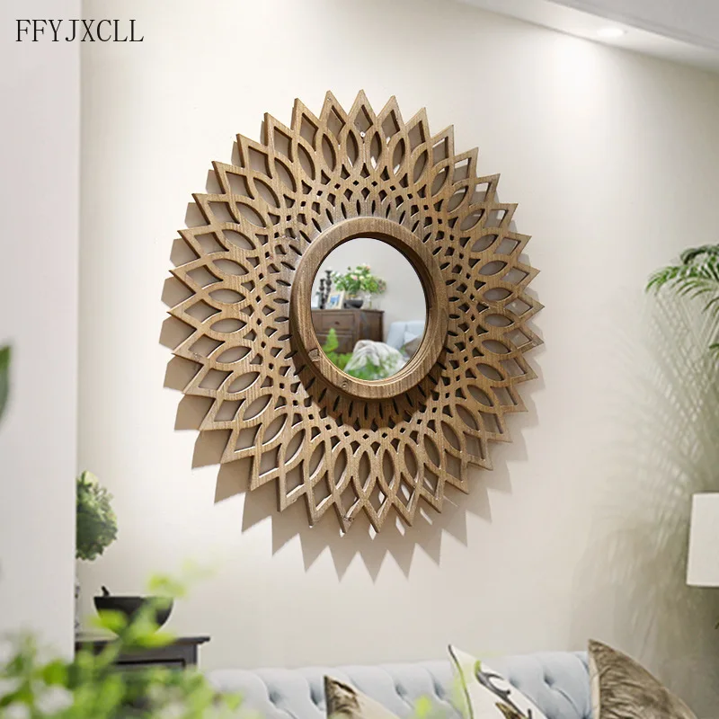 

French country wooden frame living room wall decoration background wall decoration wall hanging mural home decor
