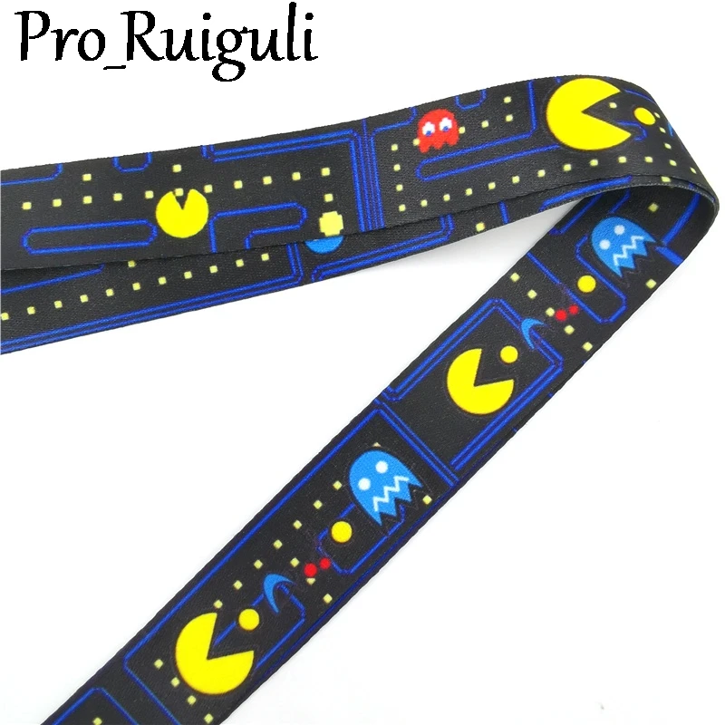 Cartoon game Keychain Lanyards Id Badge Holder ID Card Pass Gym Mobile Phone Key Strap webbings ribbons