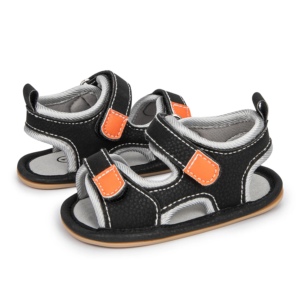 

Сандалии для новорожденных, Повседневная пляжная обувь для мальчиков, спортивные босоножки с мягкой подошвой и открытым носком, обувь для п...