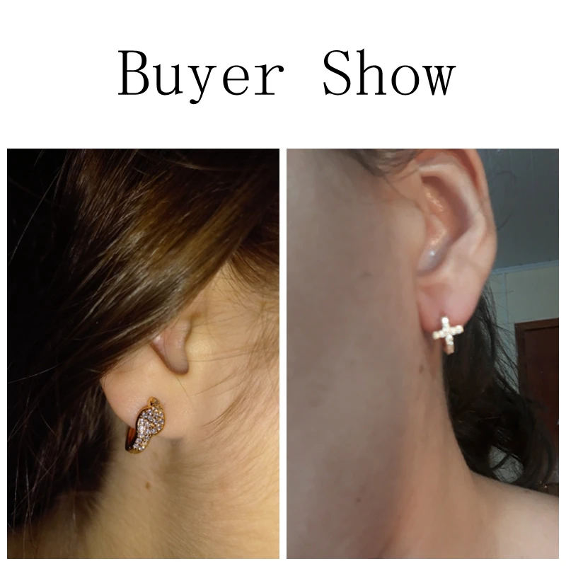 Yunkingdom 24 различных стиля сердце крест круглые маленькие серьги для женщин