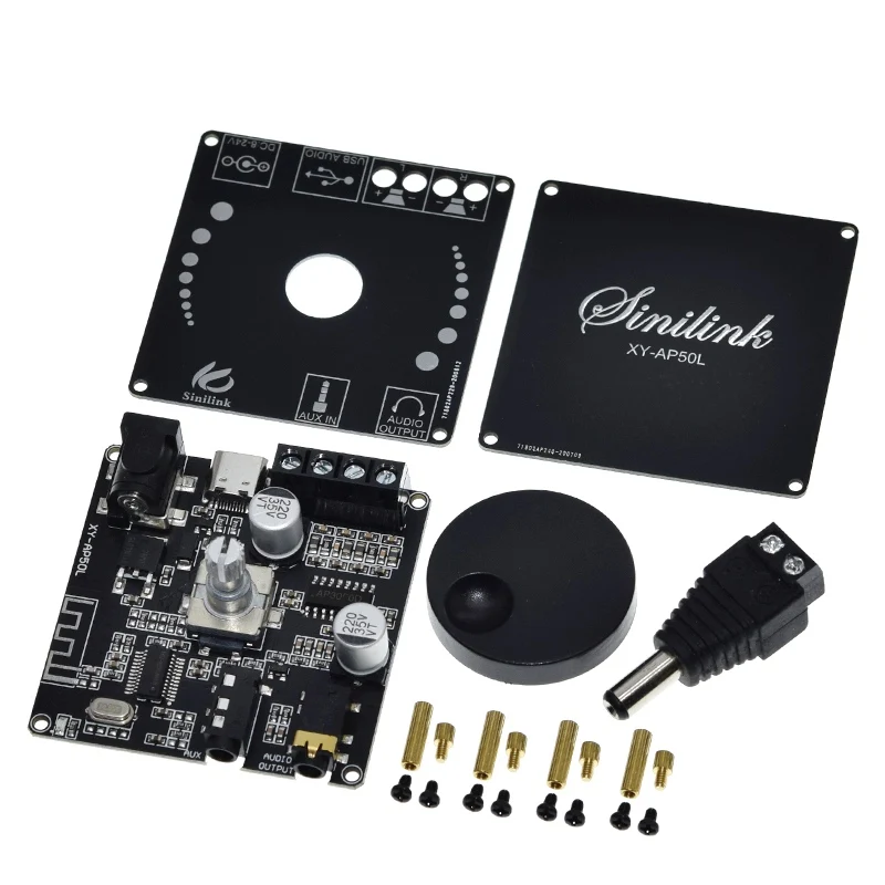 Sinilink 40 Вт/50 Вт стерео Bluetooth 5.0 Плата усилителя мощности WIFI мобильное управление APP