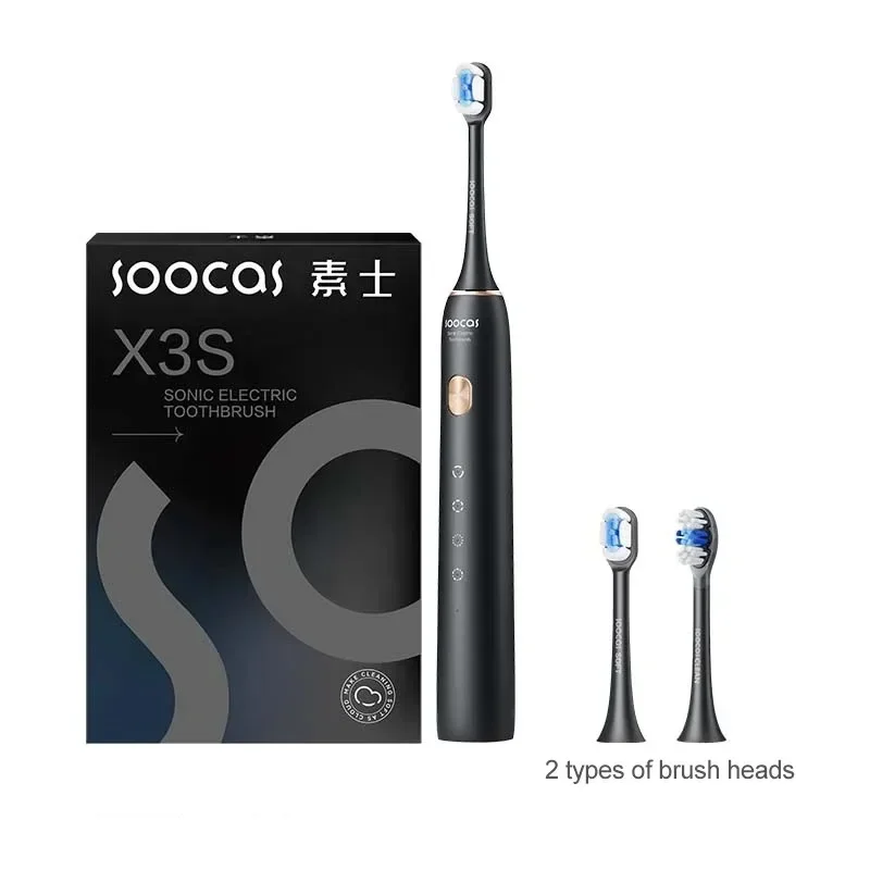 Фото SOOCAS X3S звуковая электрическая умная зубная щетка для взрослых IPX8, водонепроницаемая, 180 дней, срок службы батареи, ультразвуковые насадки для зубных щеток с мягким облаком №2
