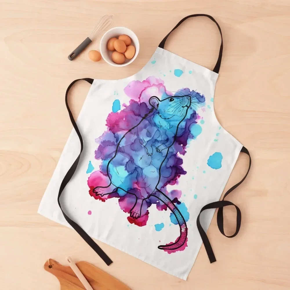 Фартук Inky Rat рабочие халаты для женщин уборка кухонные вещи дома женские платья