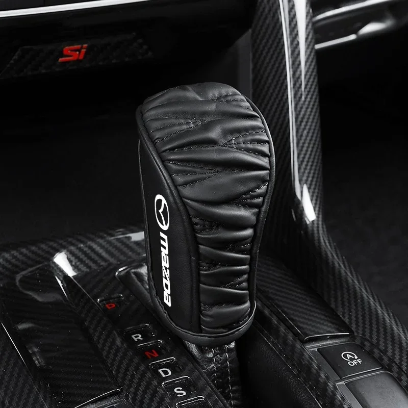 

Для Mazda 1 шт. автомобильный чехол для ручки переключения передач, защитный чехол для Mazda 2 3 6 8 RX8 MX3 CX4 CX-5 CX-7 CX-9 MX5 CX30 Car Acc