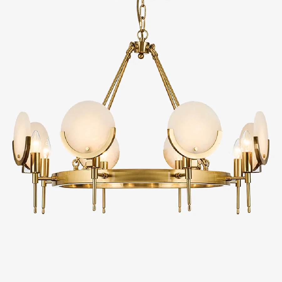 

Современная металлическая мраморная люстра, светильник в американском стиле для гостиной, столовой, освещение для отеля, виллы haohua, подвесные лампы