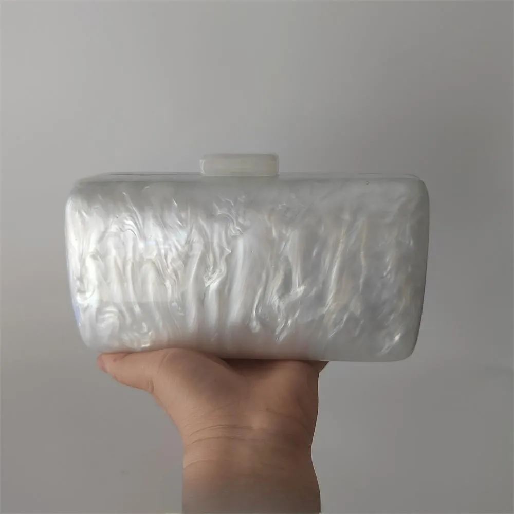 Женская акриловая сумочка в форме бочонка модный роскошный Вечерний Клатч