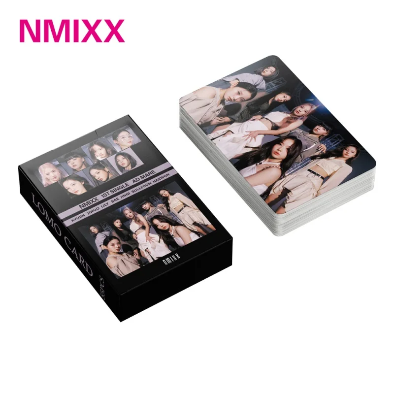 

55 шт./компл. Kpop NMIXX AD ковер фотокарточки альбом ЛОМО карточки NMIXX фотокарточки Лили HAEWO KPop подарок для девочек