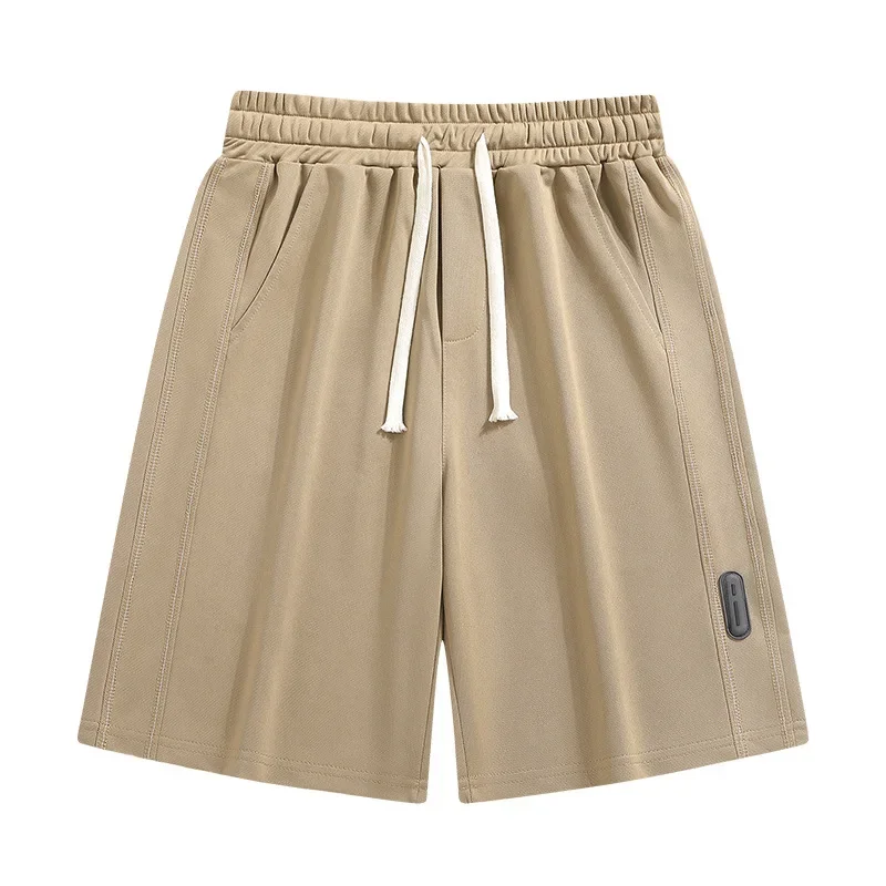 Мужские повседневные летние шорты спортивные простые однотонные прямые брюки