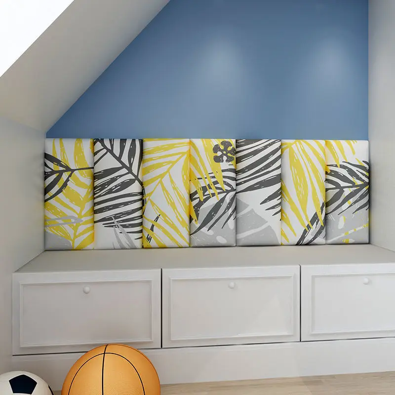 Трехмерные настенные наклейки на подголовник татами для спальни защита от