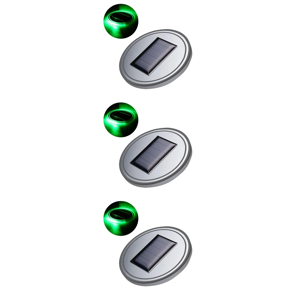 

3pcs Solar Powered LED Car Cup Holder Mat Pad Drink Bottle Coaster with Built-in Light and Vibration Sensor Car Interior