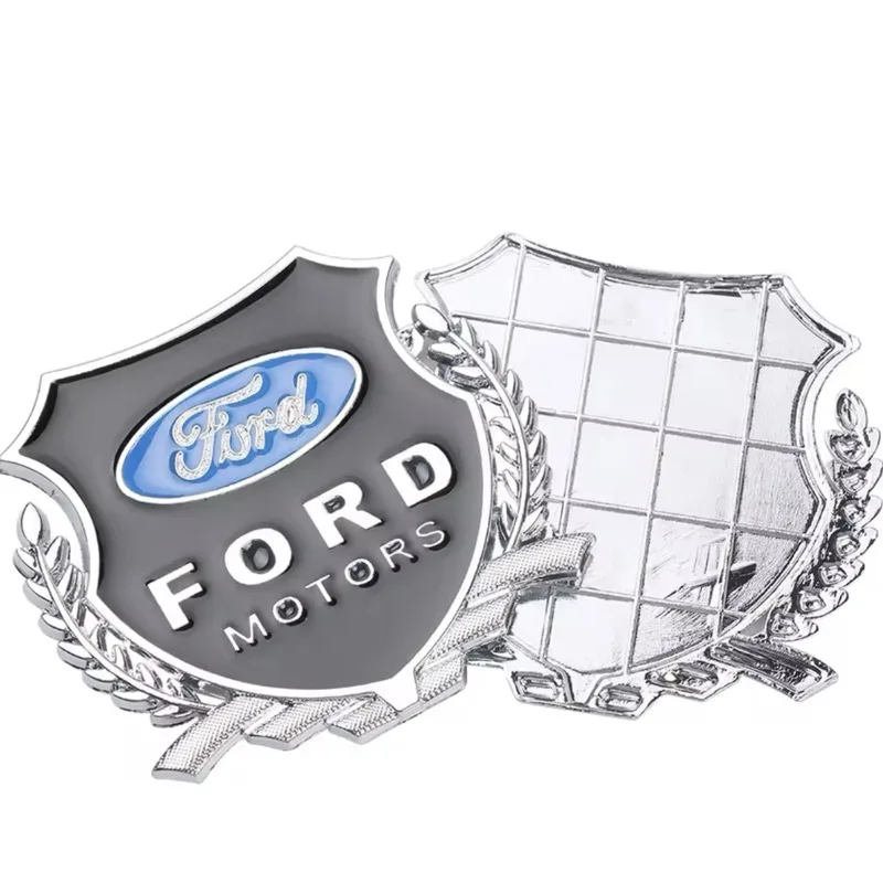 2 шт. металлические эмблемы с пшеничными ушками декоративная наклейка на боковое