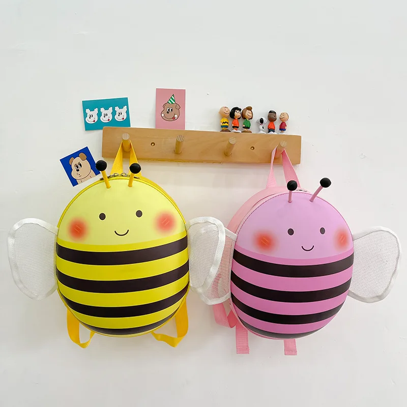 Little Bee Children's Hard Shell Schoolbag EVA Three-dimensional Backpack 2-6 Years Old Boys and Girls Eggshell Backpacks