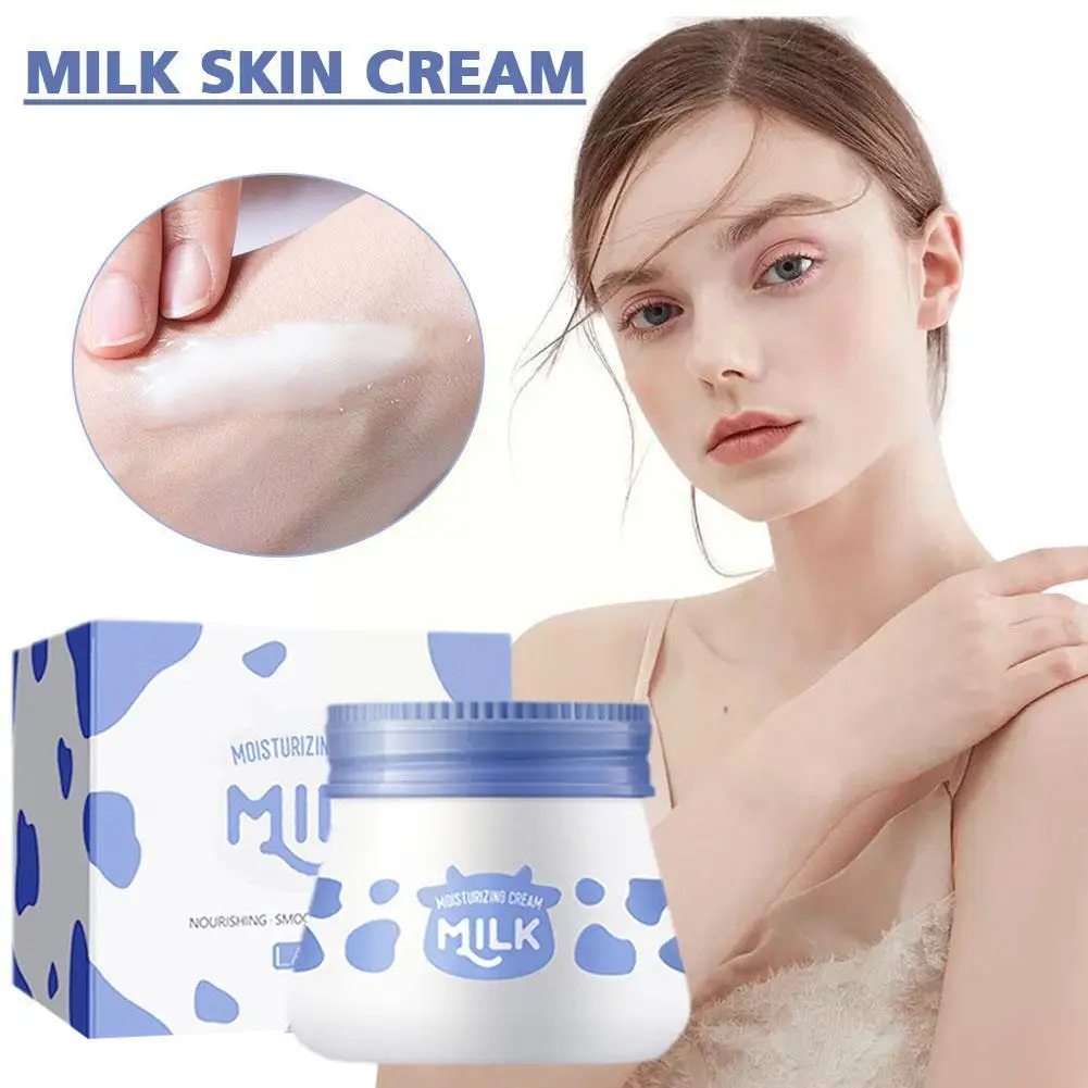

Milk Hyaluronic Acid Body Face Cream Moisturizing Whitening Remove Face Care Skin Smoothing Brightening U5L6