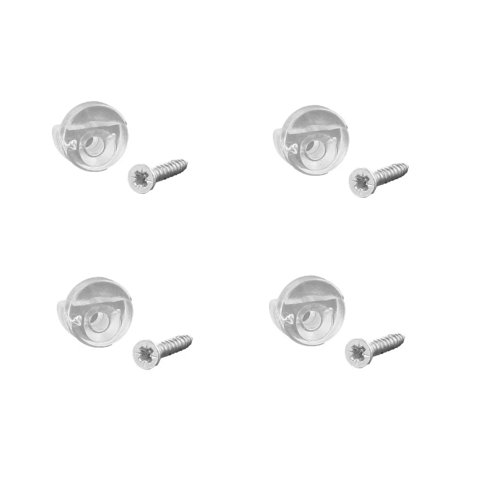 

4pcs Mirror Wall Clips Fixing Kit Frameless Clips Glass Bracket Mounting Hanging Plastic For 4mm Thick Bathroom Glass Clamp