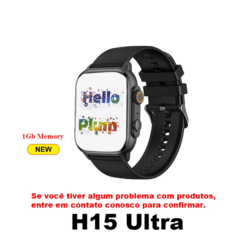 Смарт-часы H15 для мужчин и женщин умные часы с памятью 1 ГБ поддержкой Bluetooth 49 мм