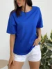 Women 100% Cotton Solid Basic T Shirt Summer Casual Loose T-Shirt Women Tee Shirt Oversized O Neck Female Tops 6