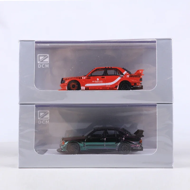 DCM 1:64 190E W201 Restomod гальваническое покрытие colorfu/красный литье из сплава Модель