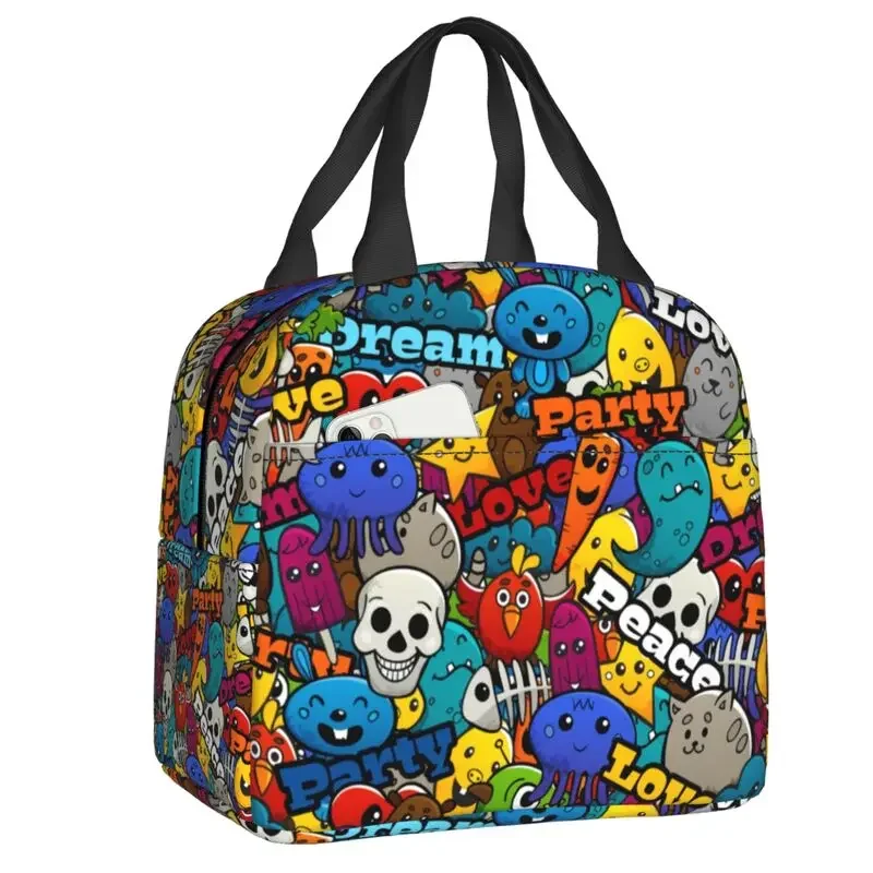 Невероятные персонажи мультфильмов сумка для обеда с изображением